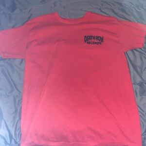 Death row records tee, red , Size Large